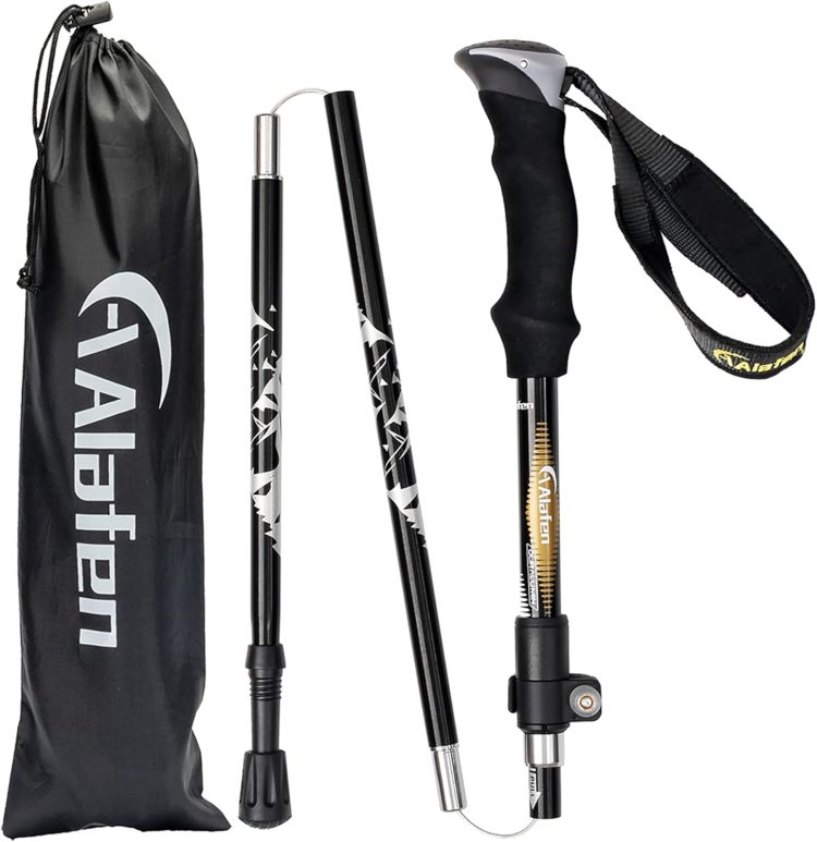Aluminum Collapsible Ultralight Travel Trekking Hiking Pole for Men and Women - Image 2